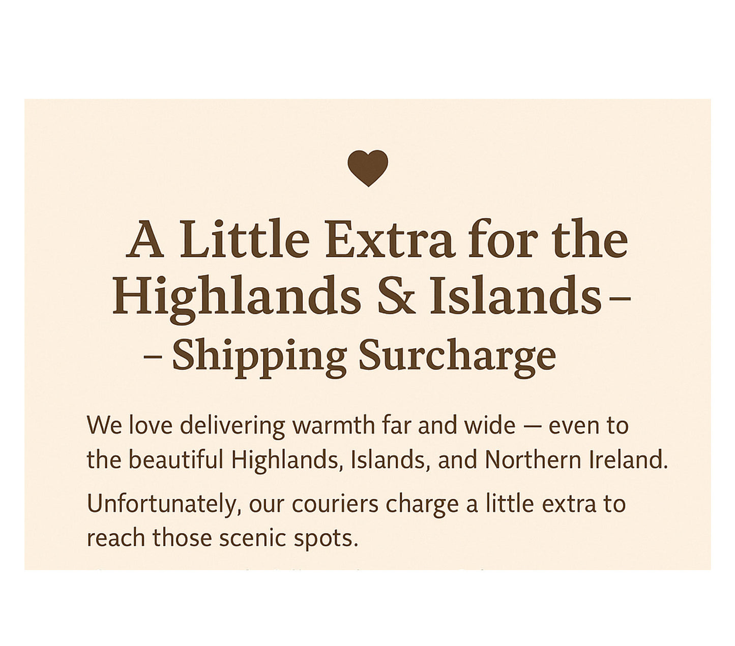 WPLUS – Shipping Add-On for Highlands & NI