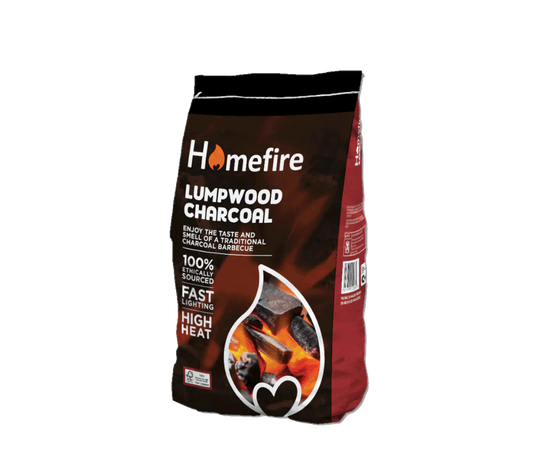 Homefire Lumpwood Charcoal 4kg – Premium BBQ Fuel for High Heat & Clean Burn